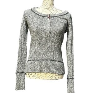 Maurices Gray Cable Knit Long Sleeve Sweater Size Medium
